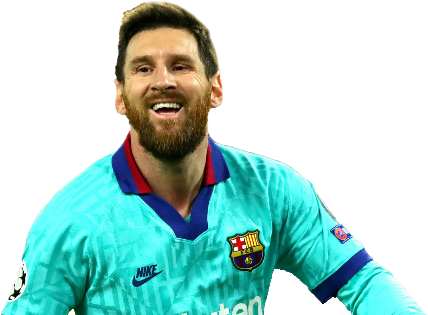 Smilende fotballstjerne Messi Bakgrunner