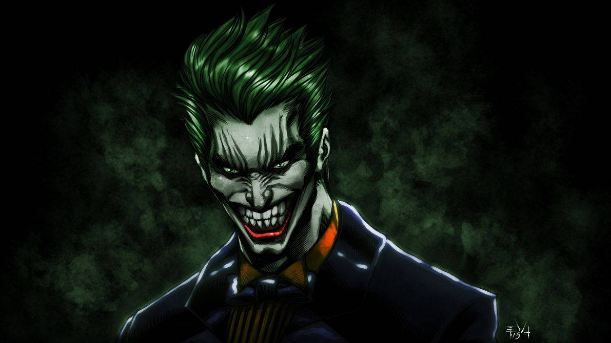 Smilende Joker digital kunst Bakgrunner