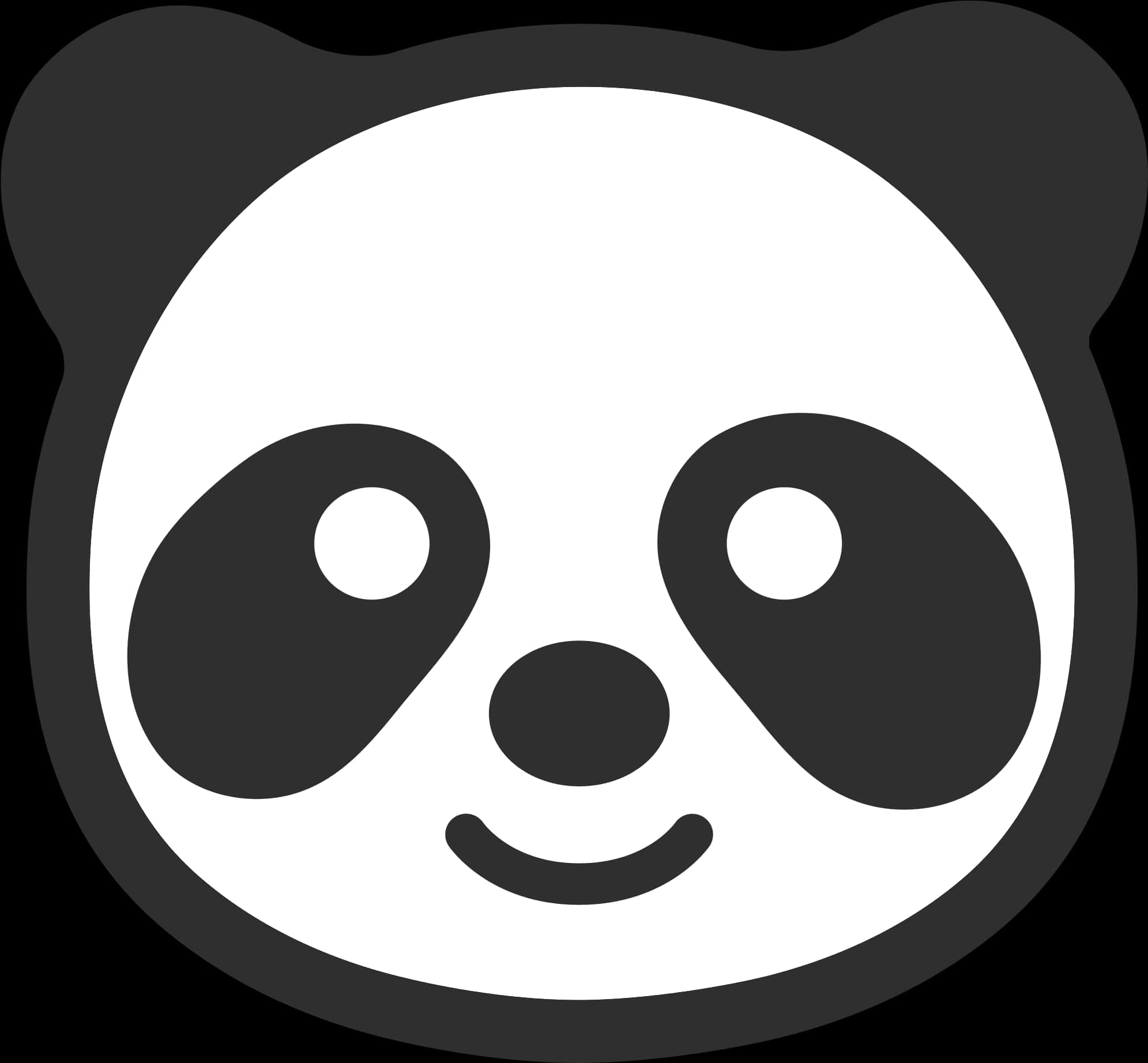 Smilende panda-ikon Bakgrunner