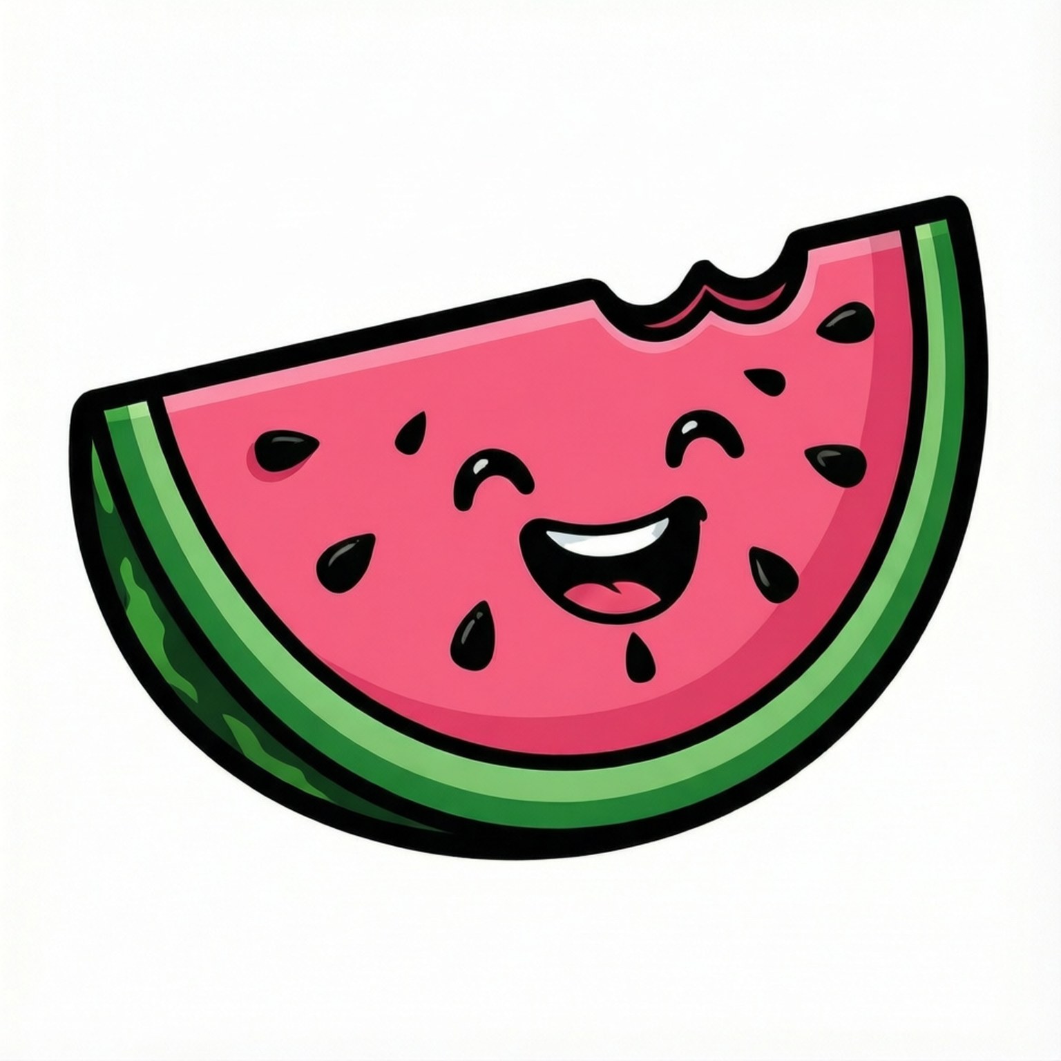 Smilende Vannmelonbit Bakgrunner