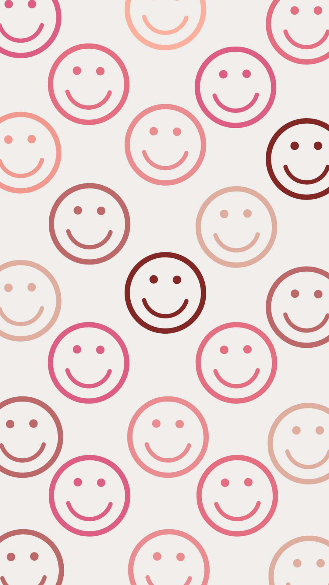 Smiley Aesthetic VSCO-mønsterbakgrunn Bakgrunner