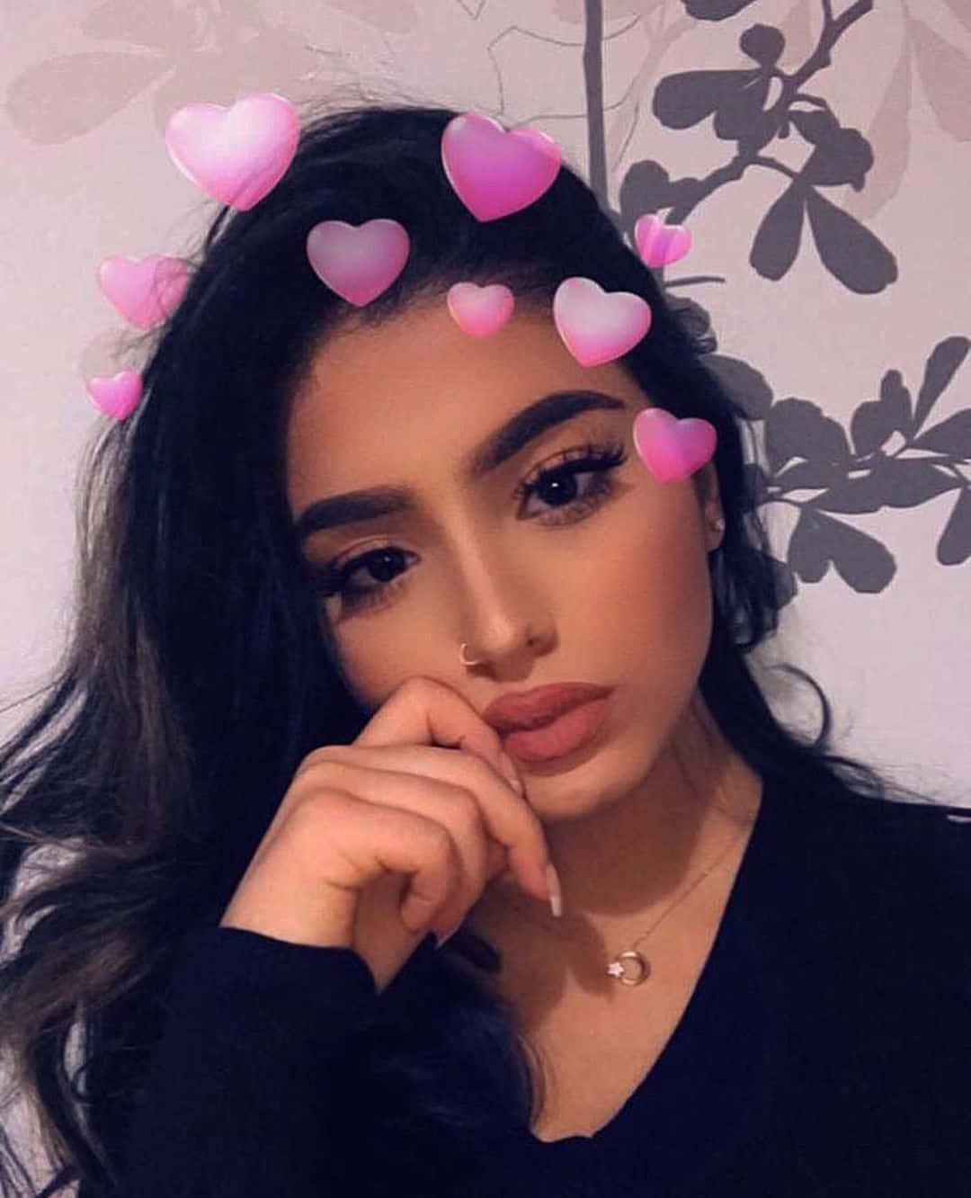 Snapchat-bilde av svart kvinne Bakgrunner