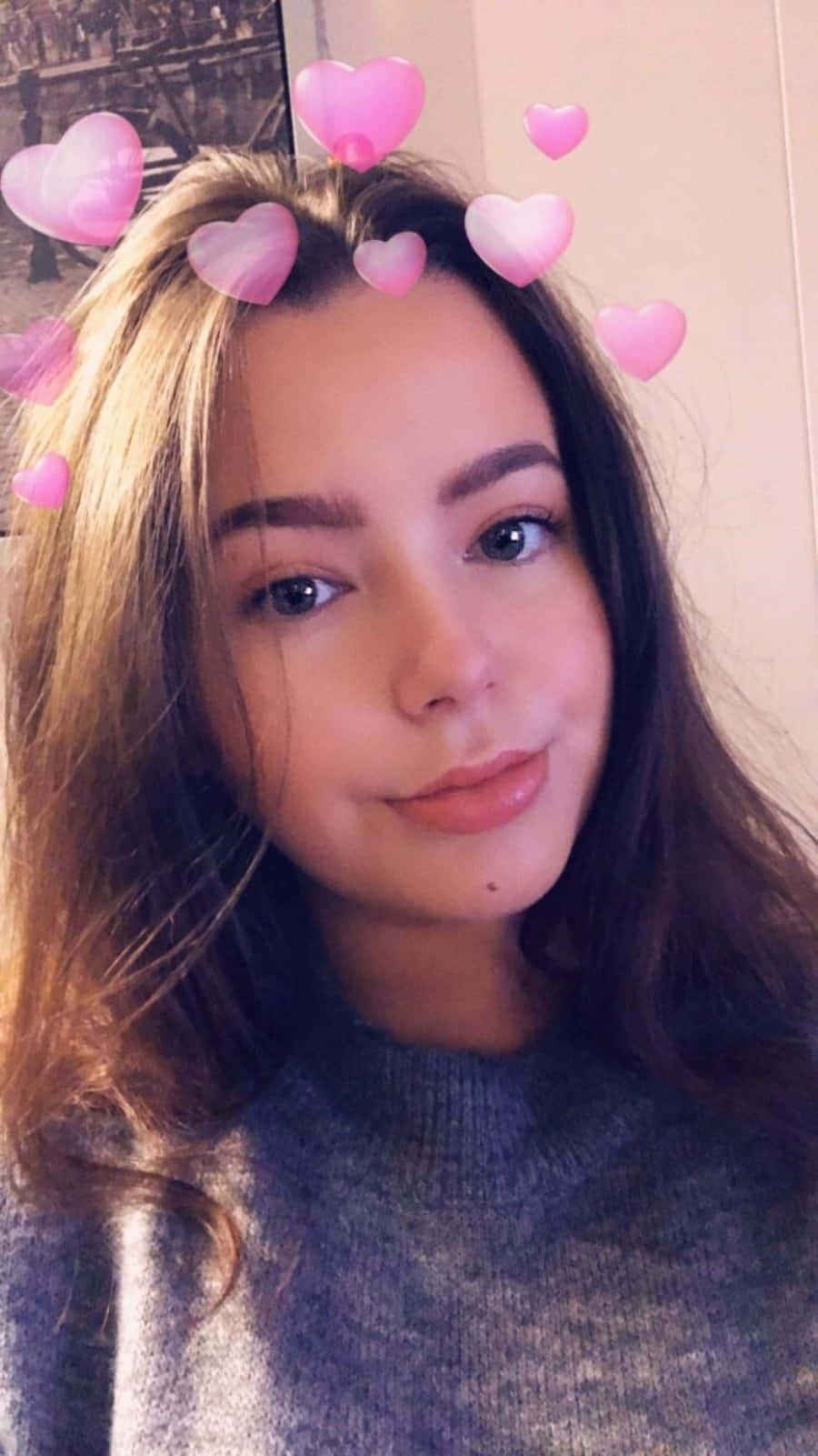 Snapchat-hjerter bilde Bakgrunner