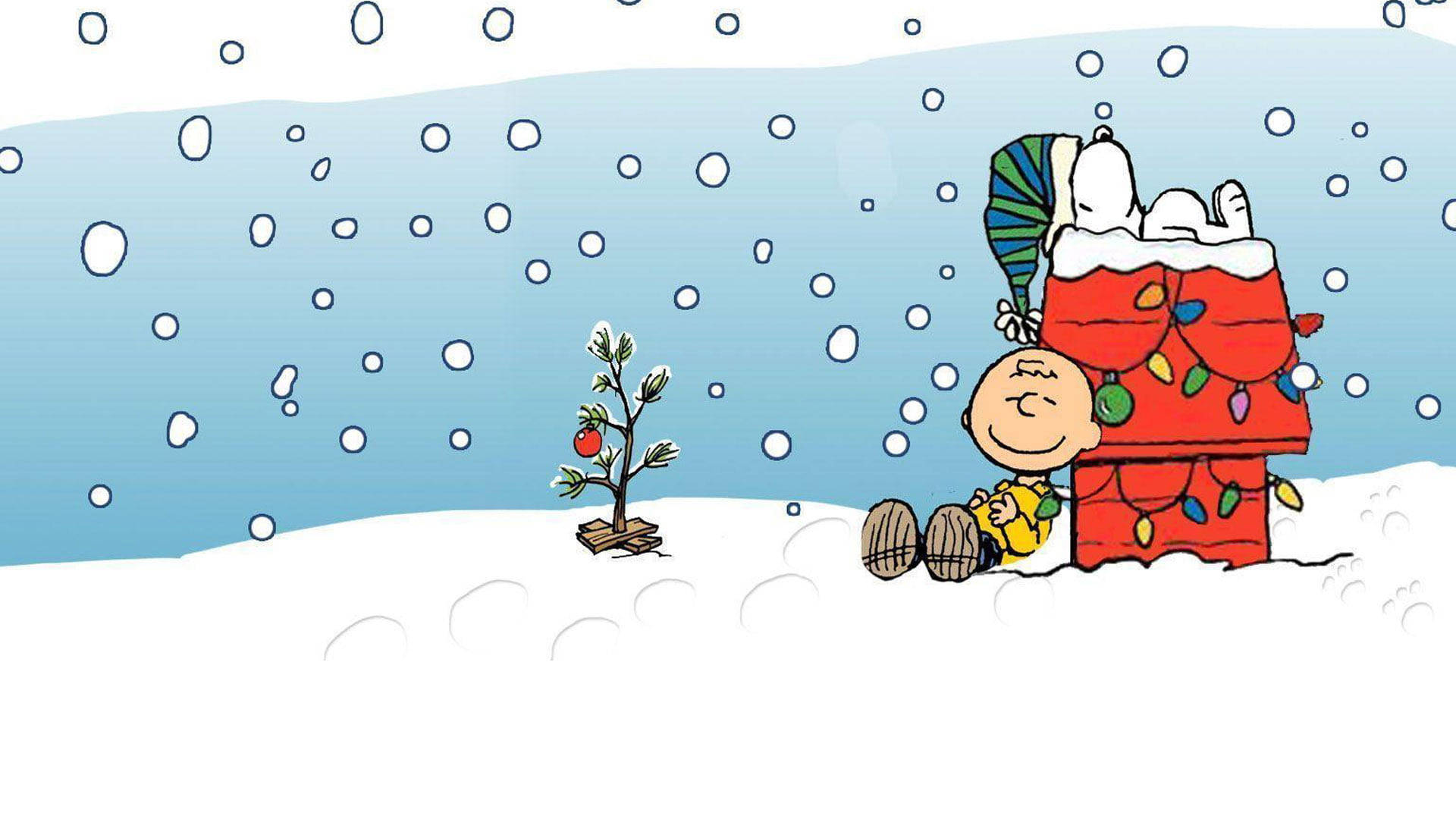 Snoopy jul Charlie snø Bakgrunner