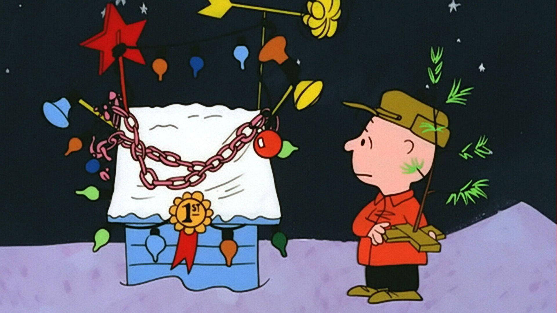Snoopy julehusdekorasjoner Bakgrunner