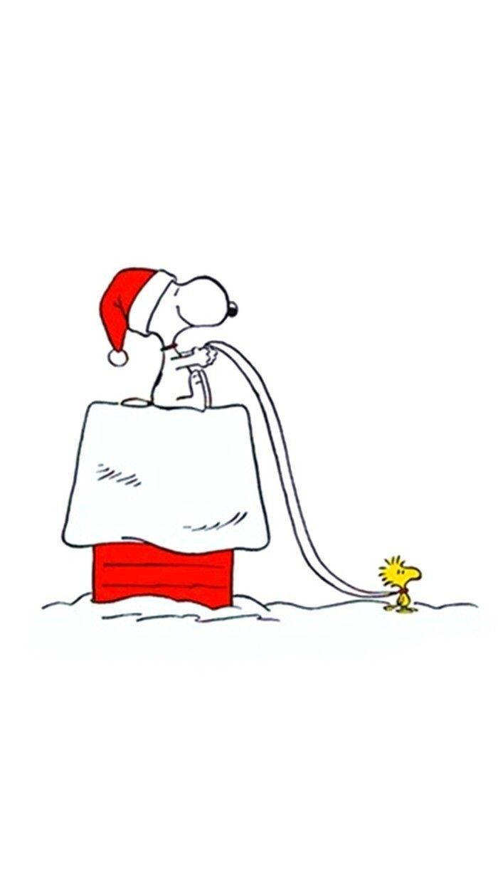 Snoopy Julehvit Bakgrunner