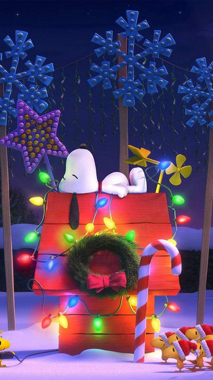 Snoopy julepynt i 3D Bakgrunner