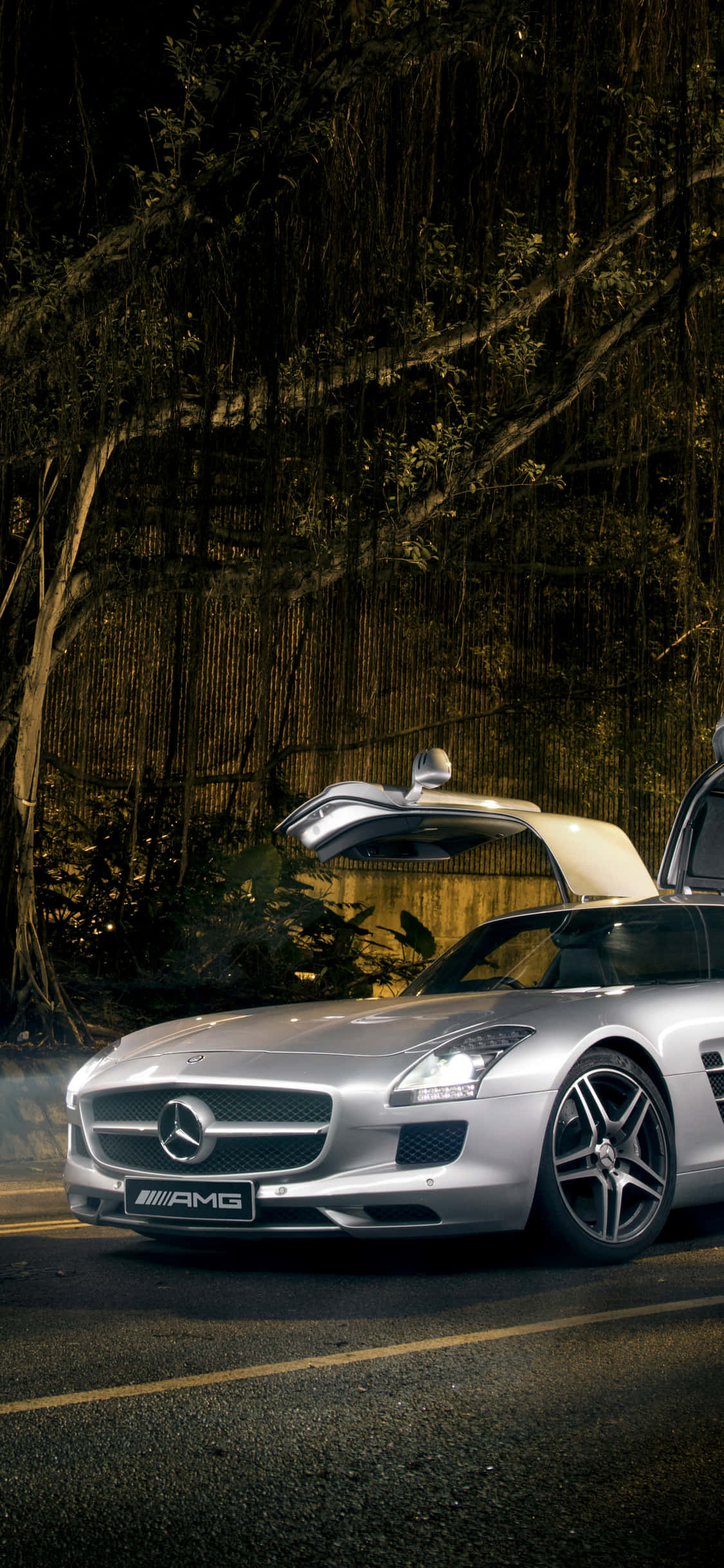 Sølv iPhone Xs Mercedes Amg Bakgrunn Bakgrunner