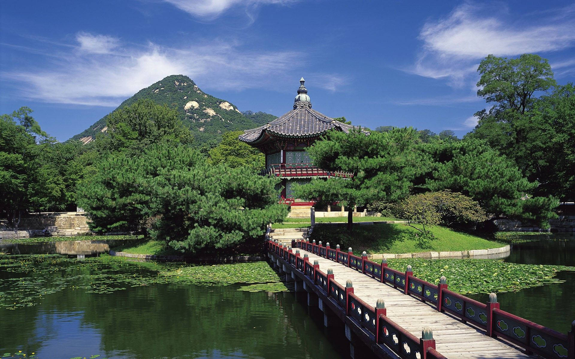 Sør-Korea Gyeongbokgung-palasset Bakgrunner