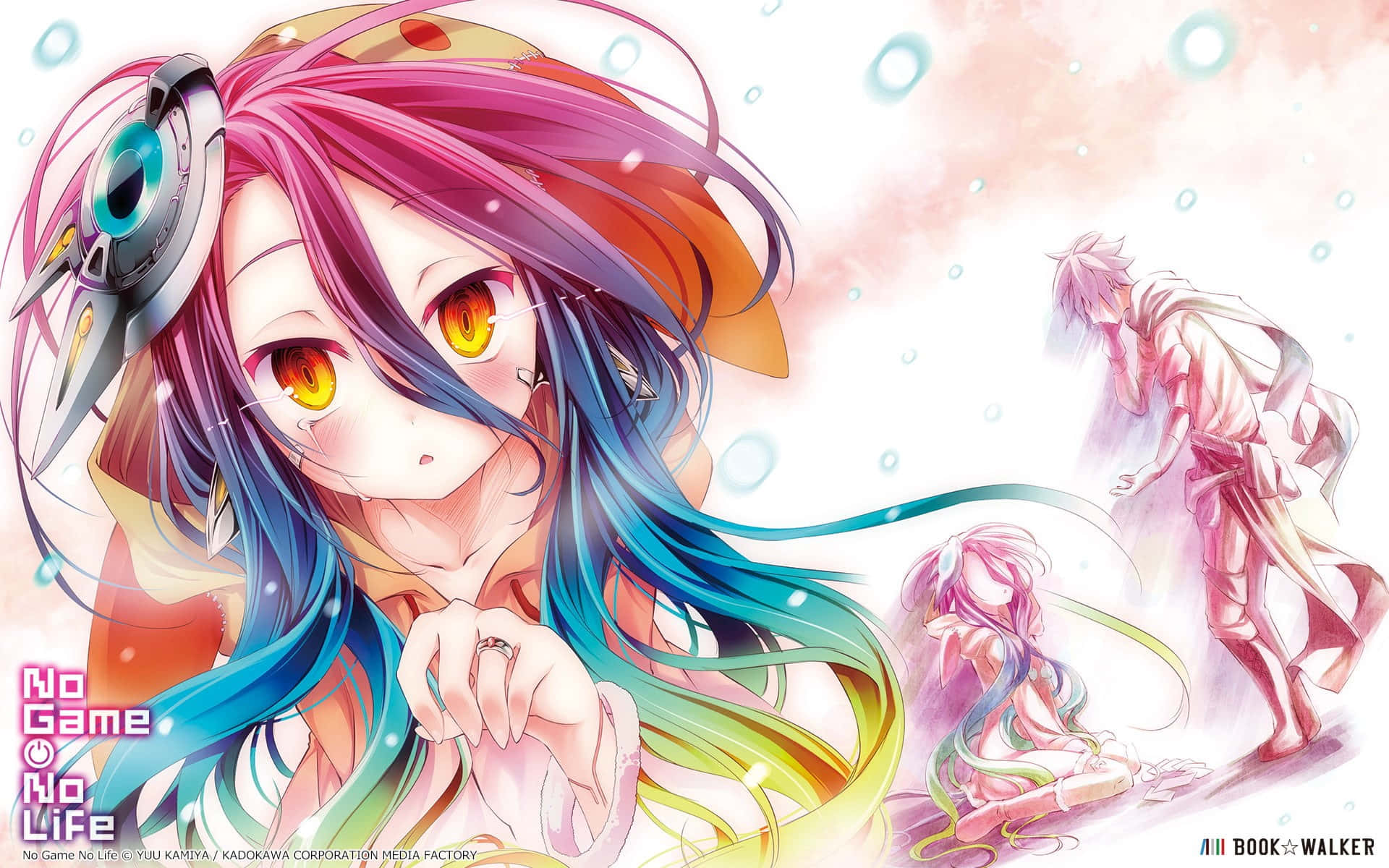 Søskenparet Sora og Shiro tar imot enhver utfordring i den surrealistiske animeserien No Game No Life. Bakgrunner