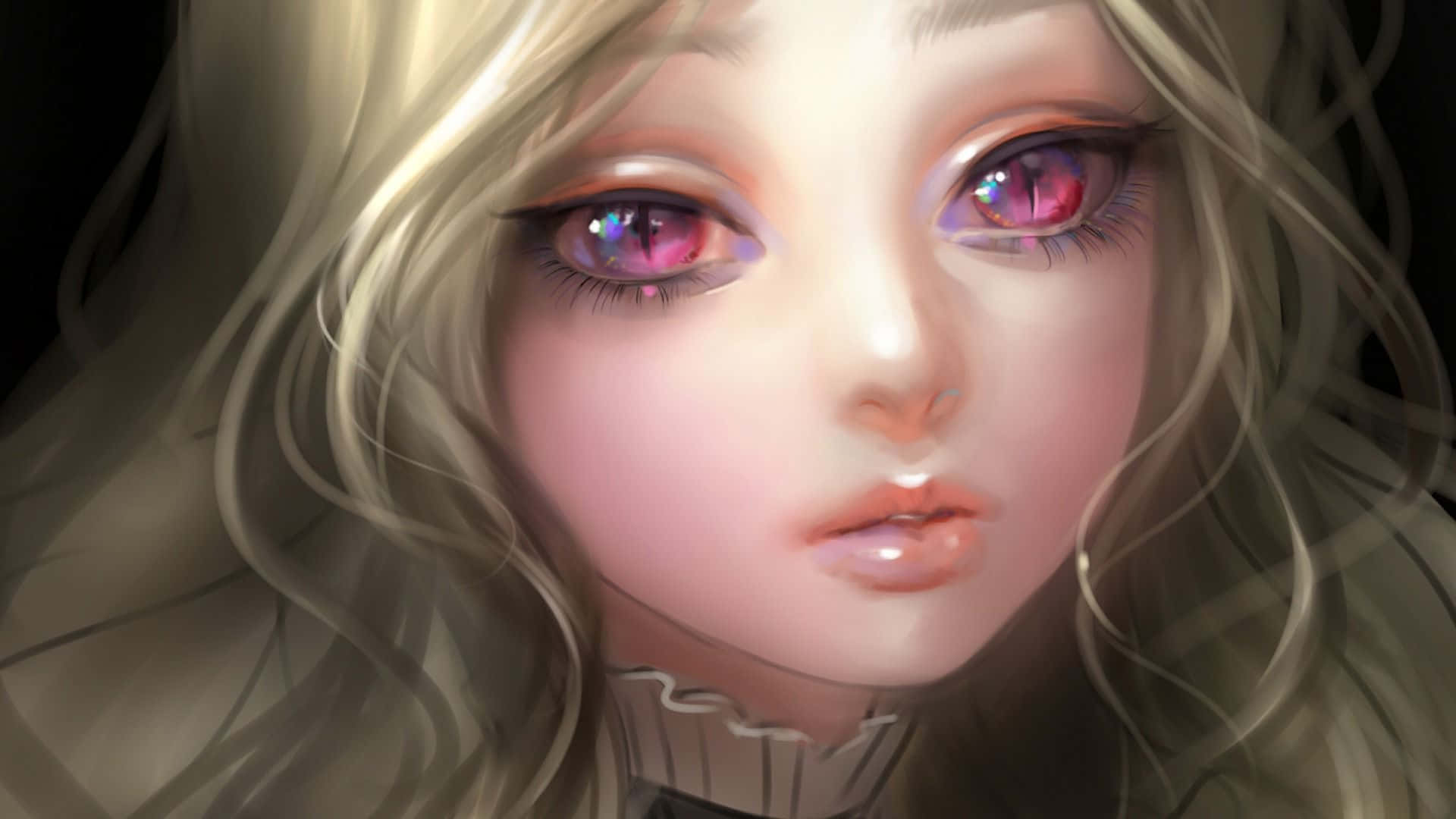 Søt 3D-animejente Bakgrunner