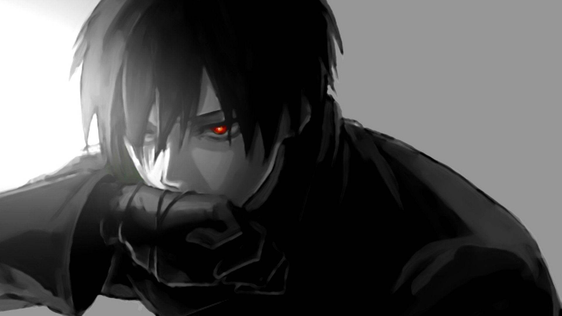 Søt Anime PFP Digital Kunst Bakgrunner