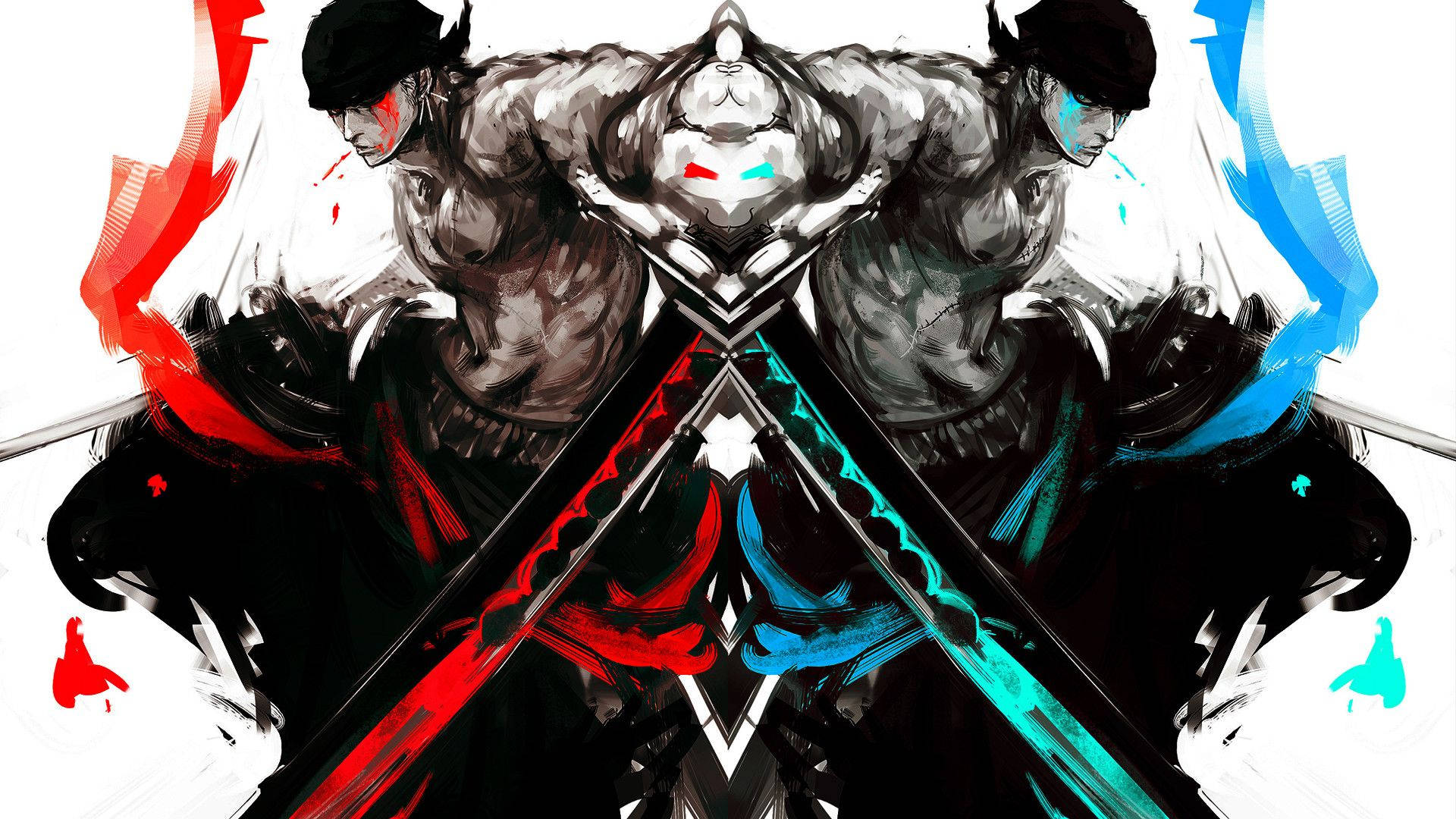 Søt anime PFP Zoro Bakgrunner