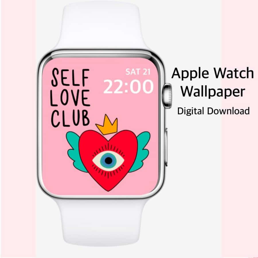 Søt Apple Watch-klokkeskjerm med kjærlighet Bakgrunner