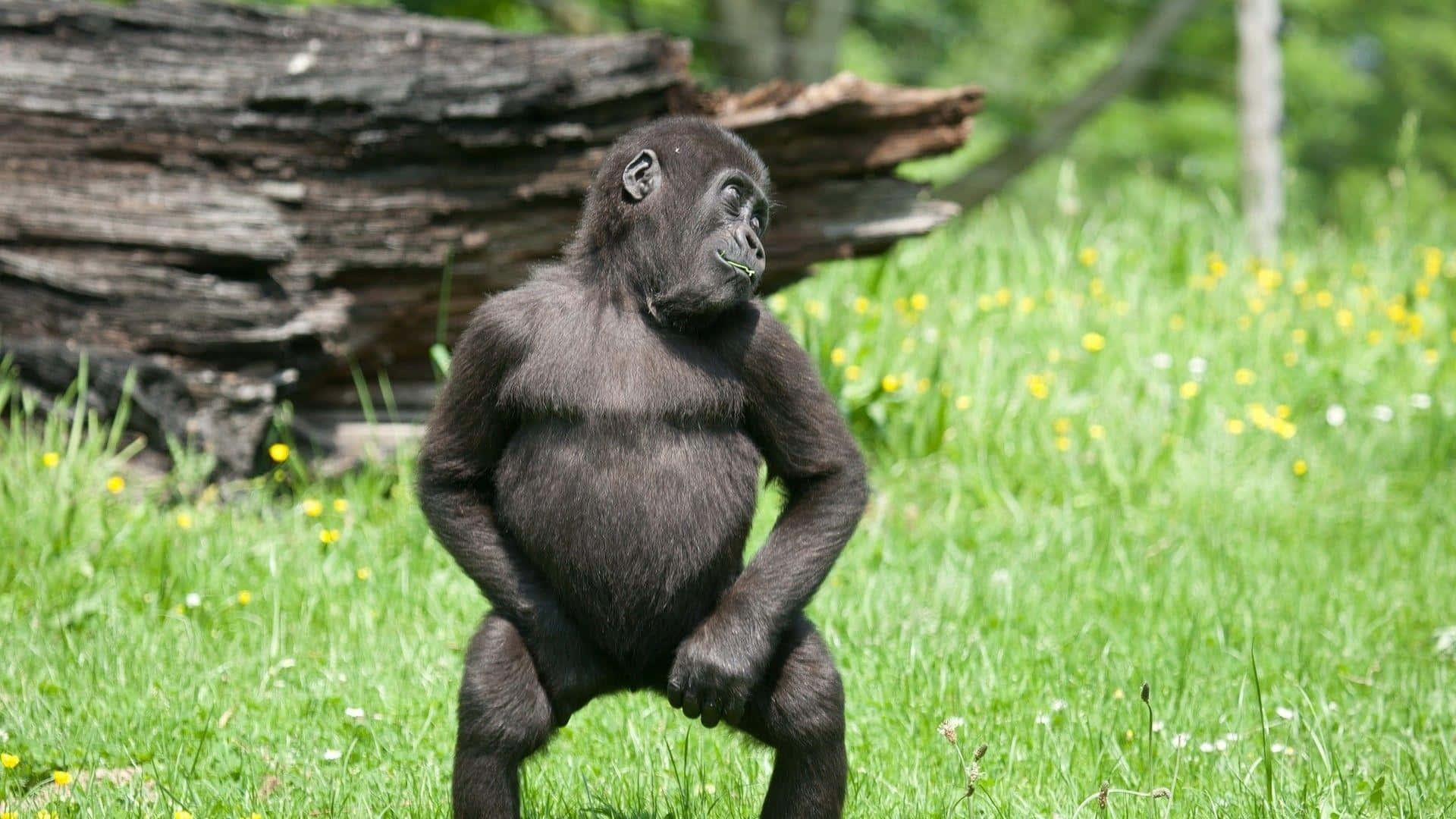 Søt babyape Bakgrunner