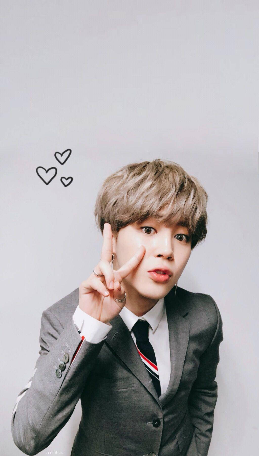 Søt BTS Jimin i uniform Bakgrunner