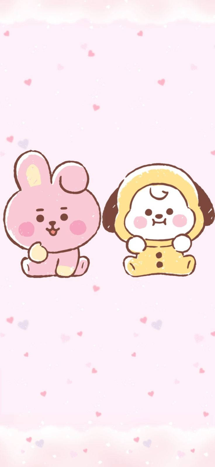 Søt Cooky og Chimmy iPhone Bakgrunner