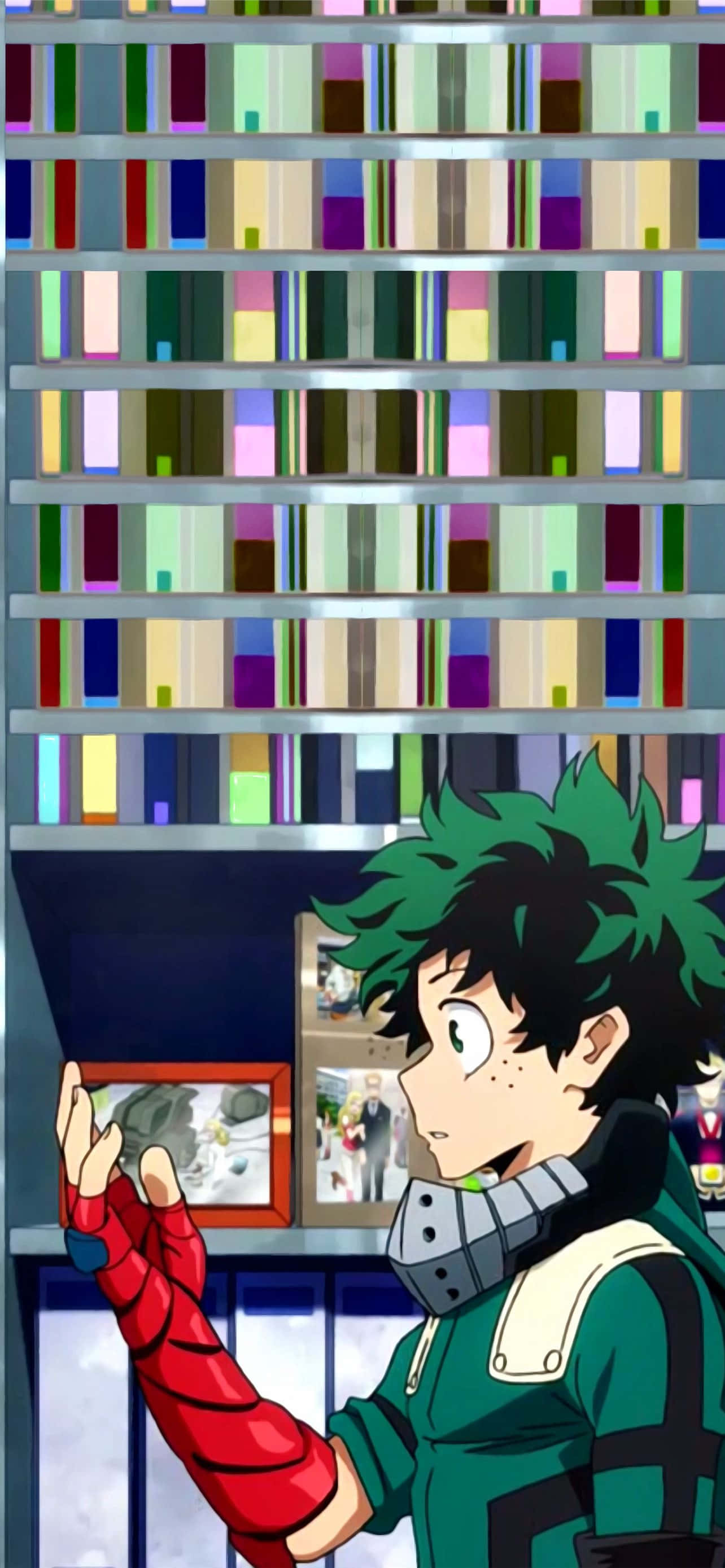 Søt Deku Stirrer På Hånden Sin Bilde Bakgrunner