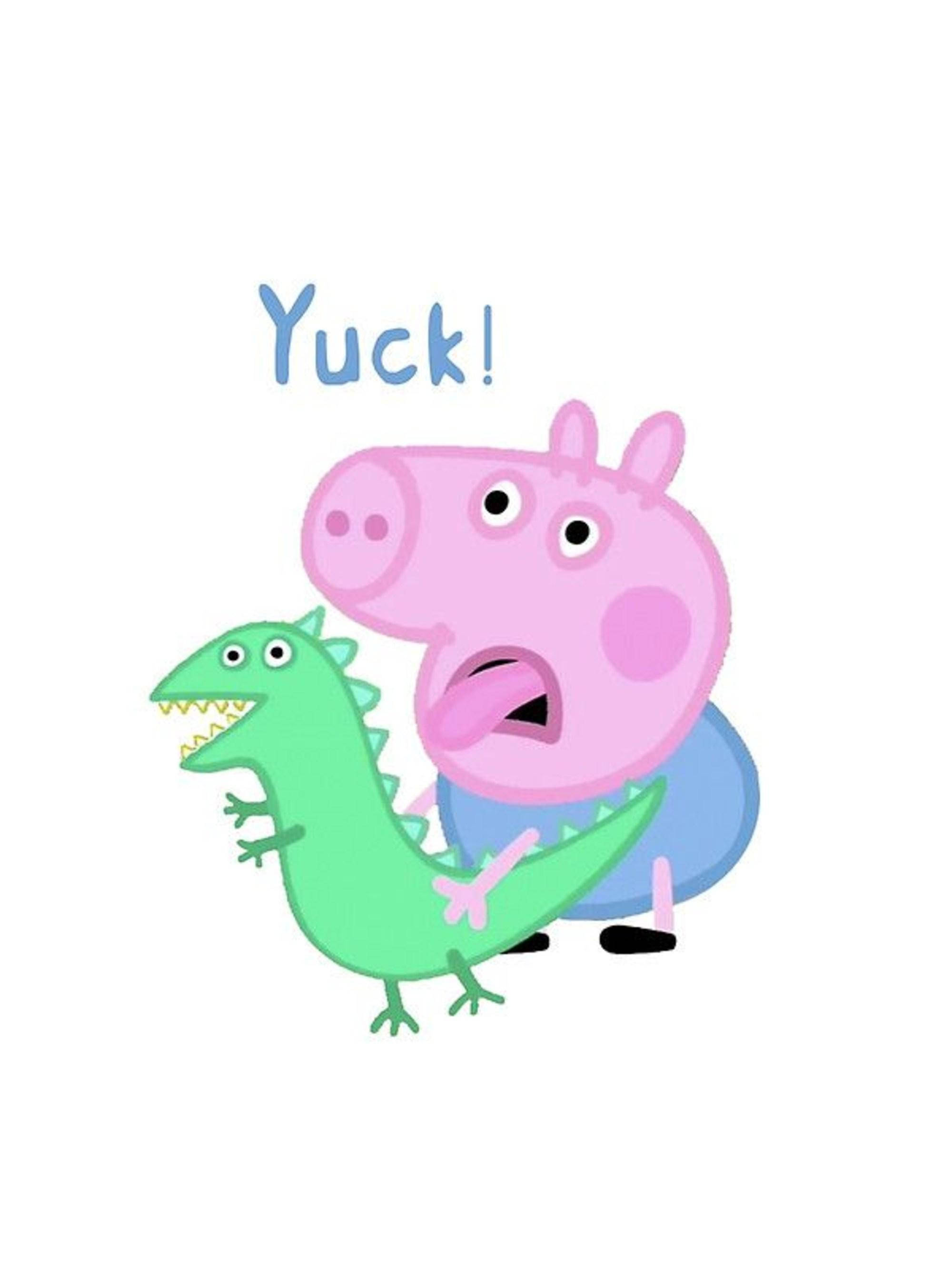 Søt dinosaurleke Peppa Pig Georg Bakgrunner