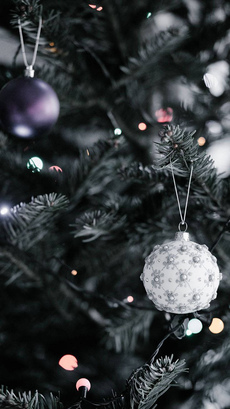 Søt estetisk julekule Bakgrunner
