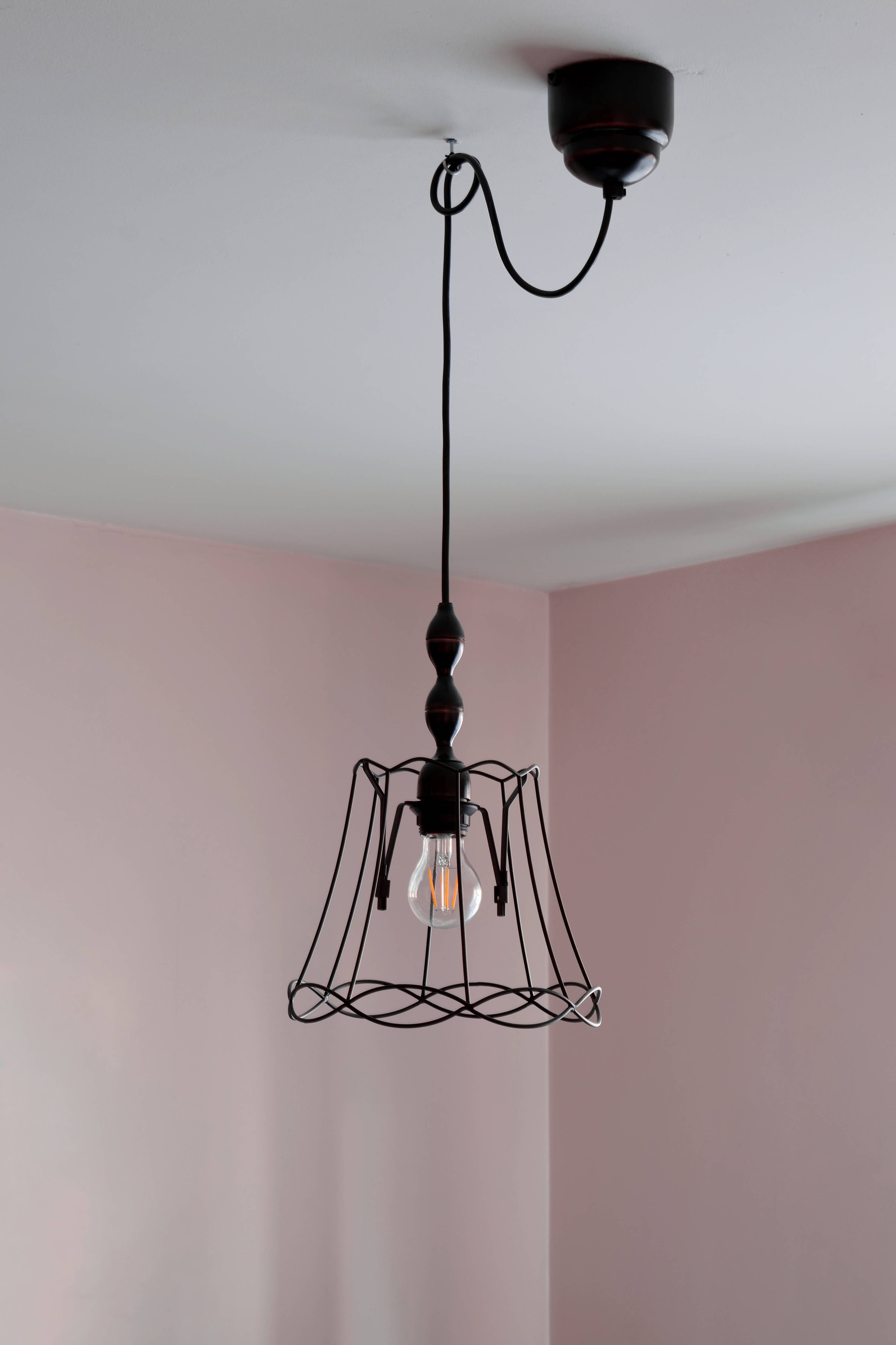 Søt jentete taklampe Bakgrunner