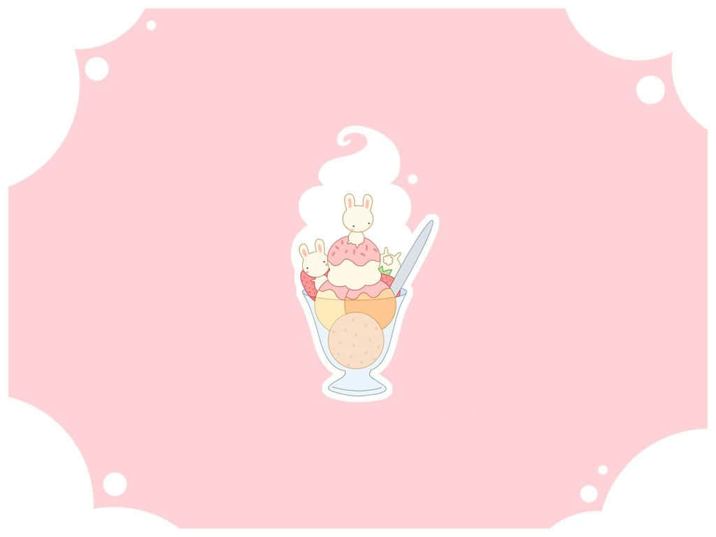 Søt Kawaii-is til iPad Bakgrunner