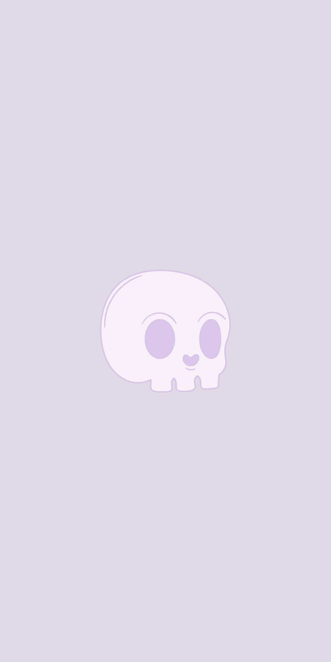 Søt minimalistisk hodeskalle til Pixel 3-bakgrunn Bakgrunner