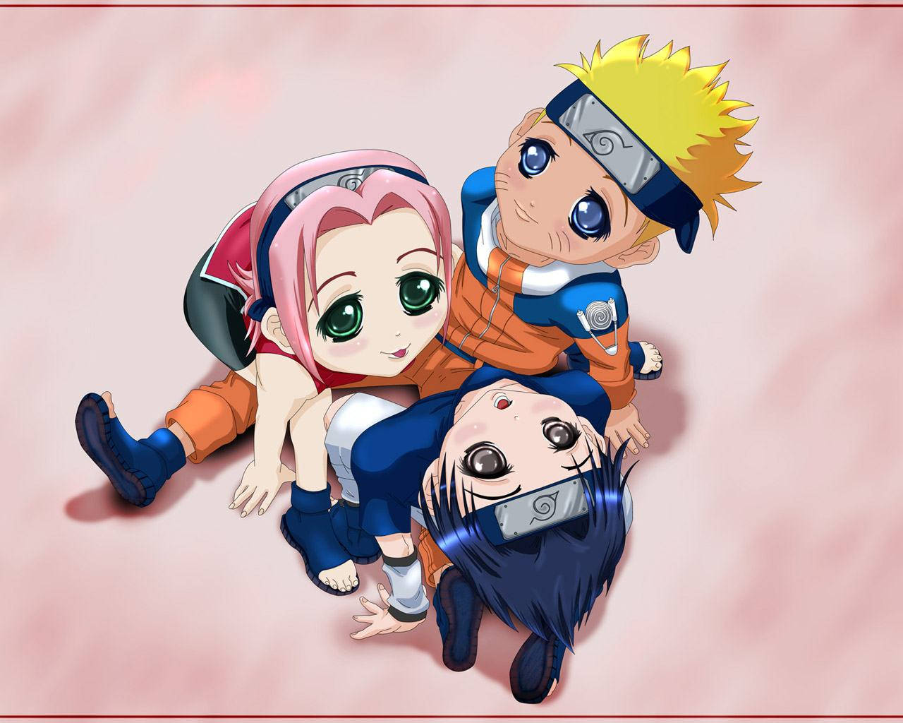 Søt Naruto-baby illustrasjon Bakgrunner