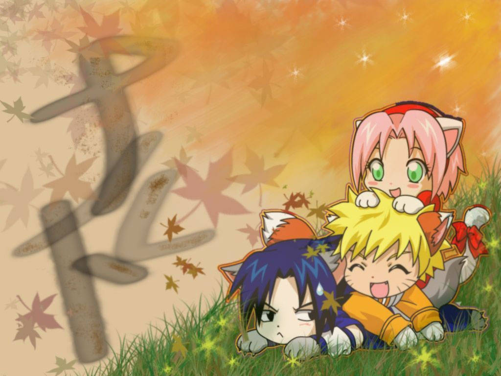 Søt Naruto høstestetisk kunst Bakgrunner
