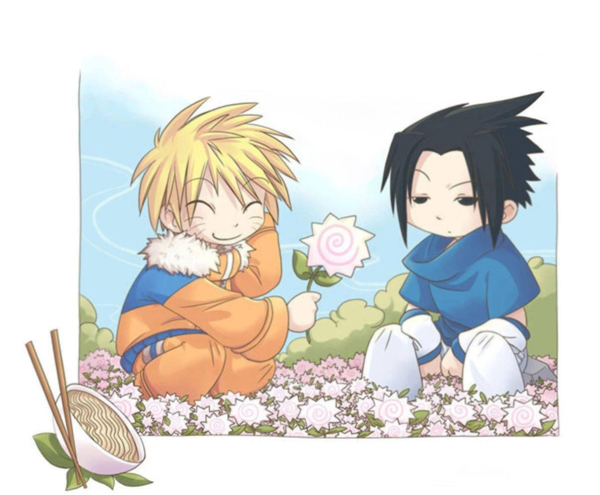 Søt Naruto Narutomaki-blomst Bakgrunner