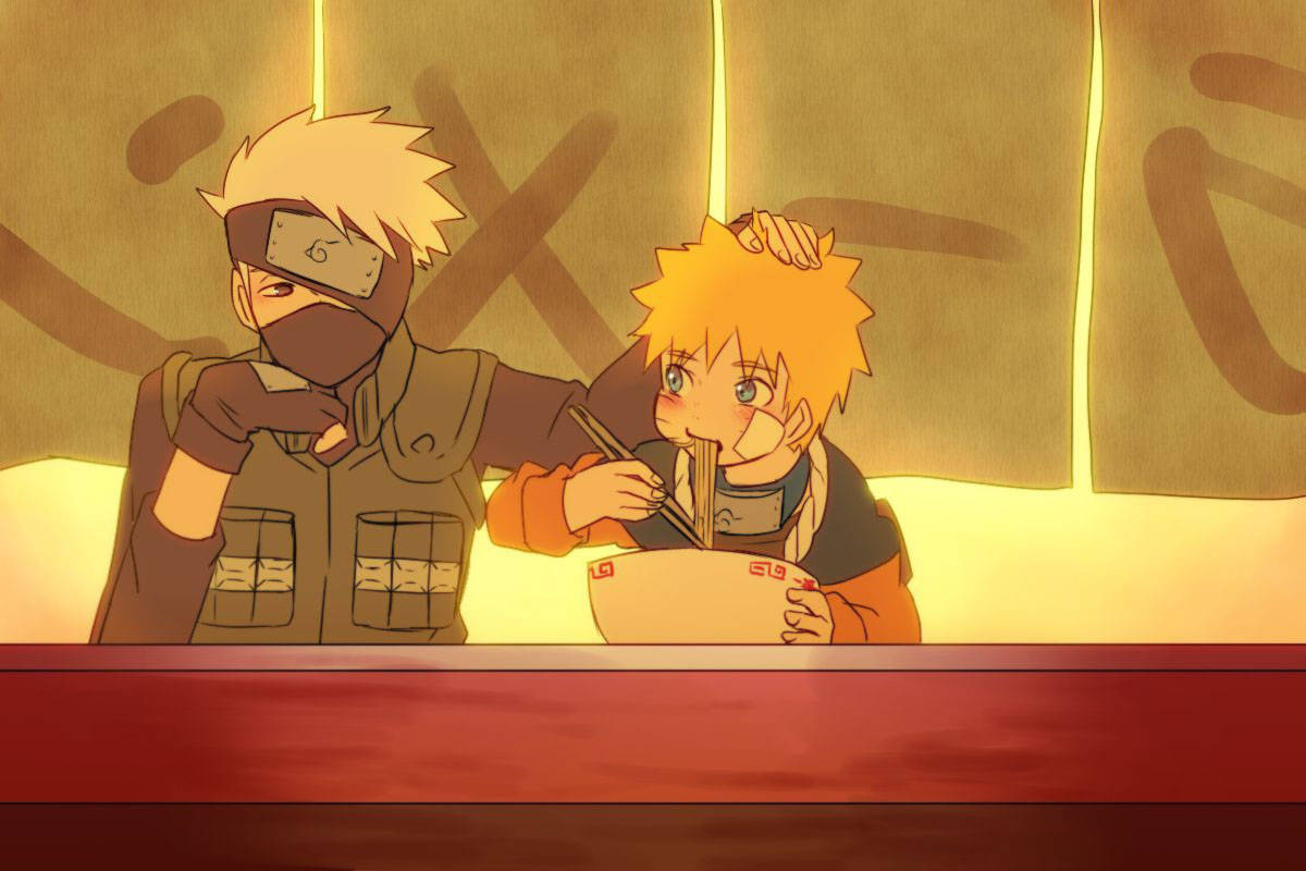 Søt Naruto og Kakashi Ramenbutikk Bakgrunner
