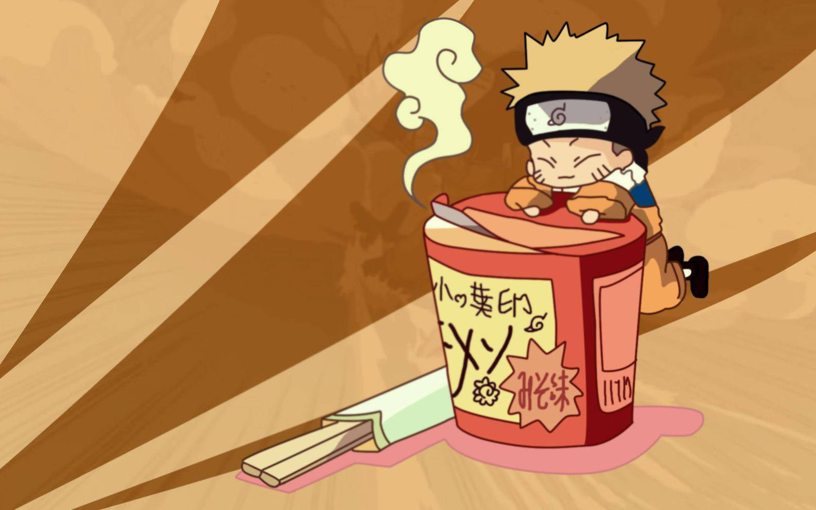 Søt Naruto Ramenkopp Bakgrunner
