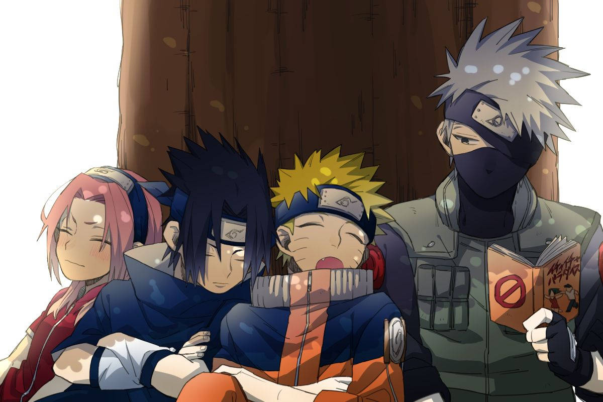 Søt Naruto Team 7 Bakgrunner