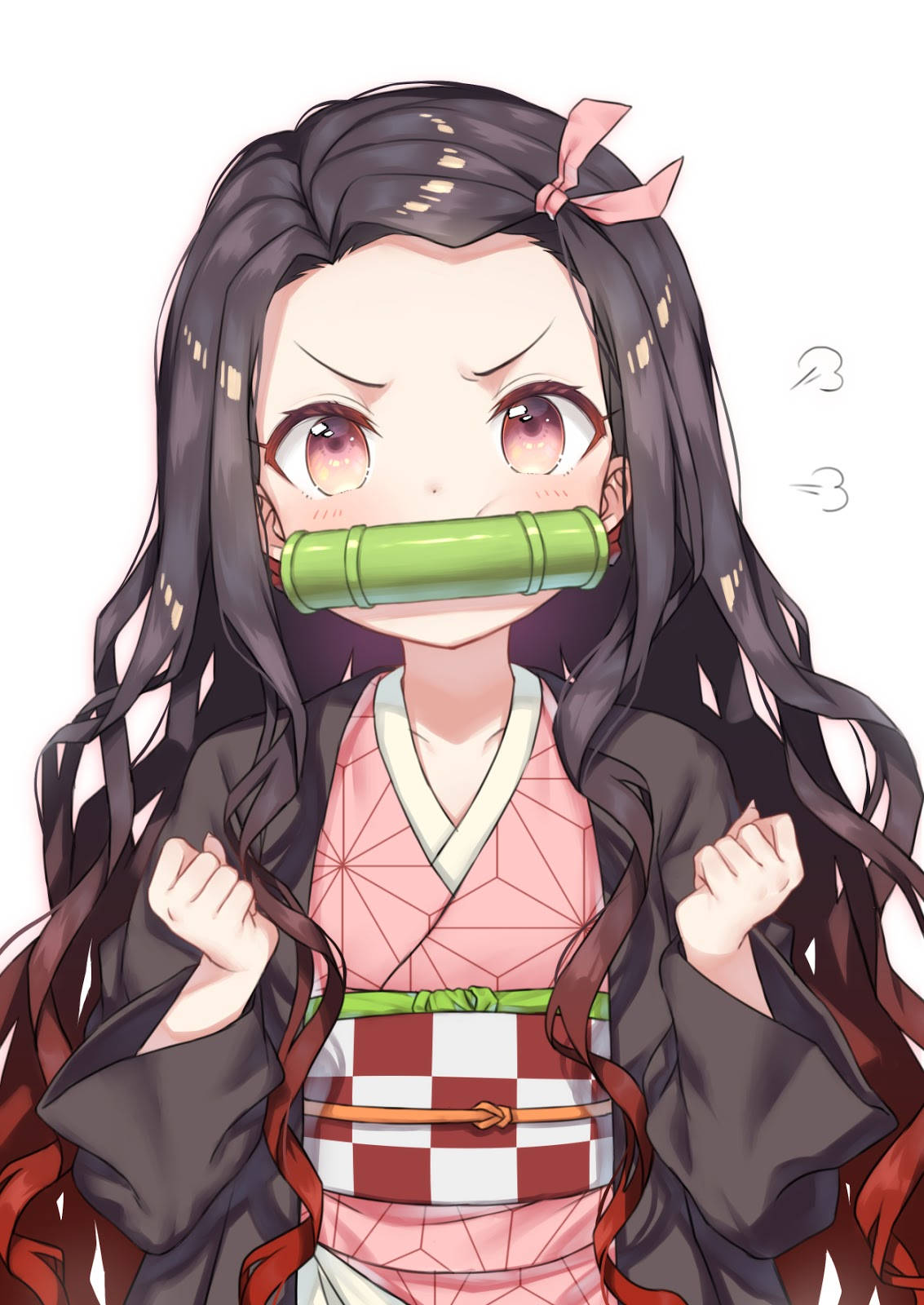 Søt Nezuko Demon Slayer iPhone Bakgrunner