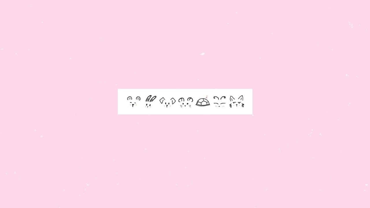 Søt og nydelig rosa Kawaii-bakgrunn Bakgrunner