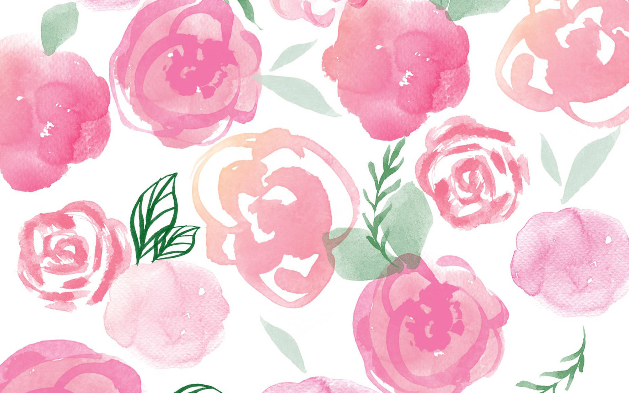 Søt rosa blomstermaling Bakgrunner