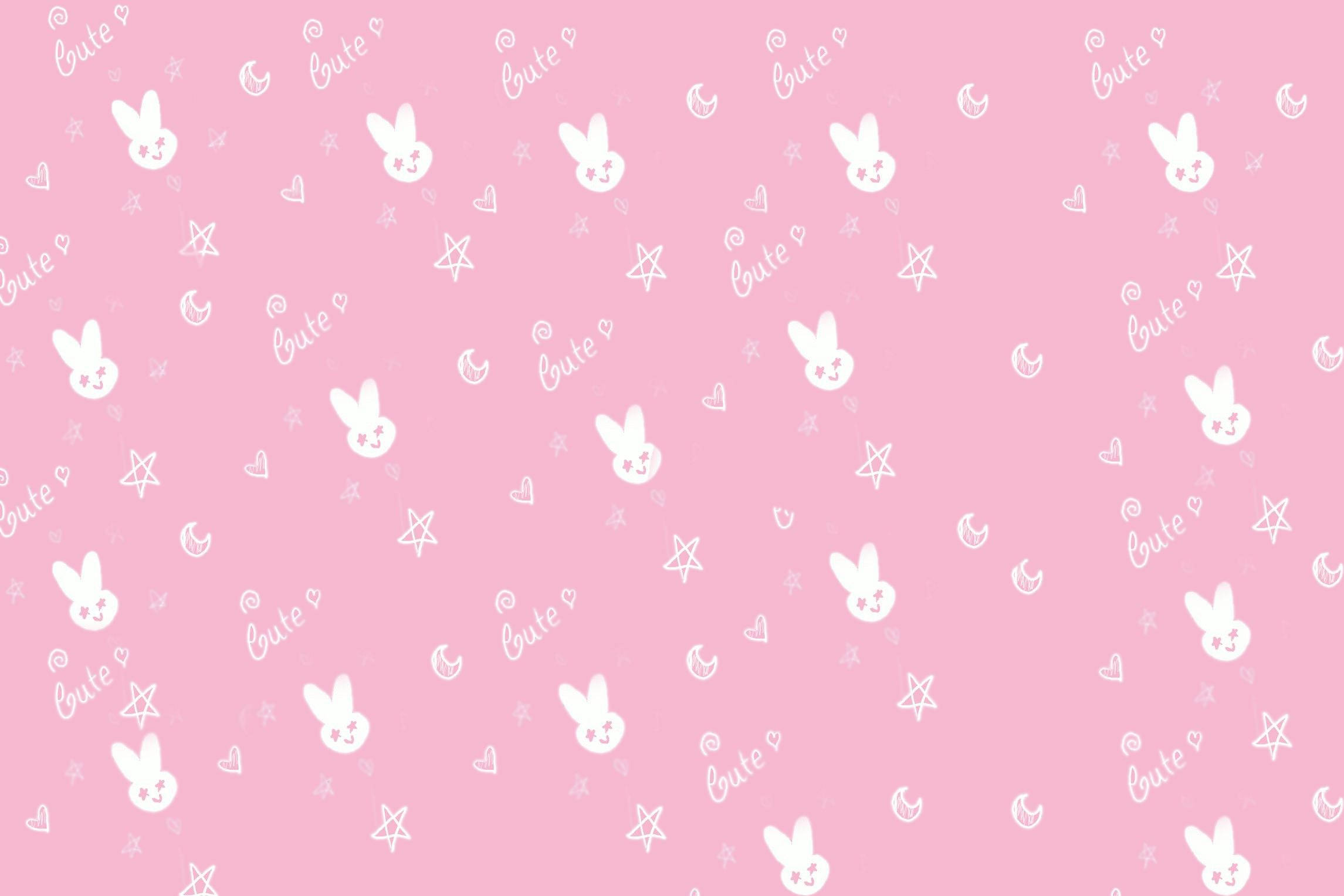 Søt rosa doodle Bakgrunner