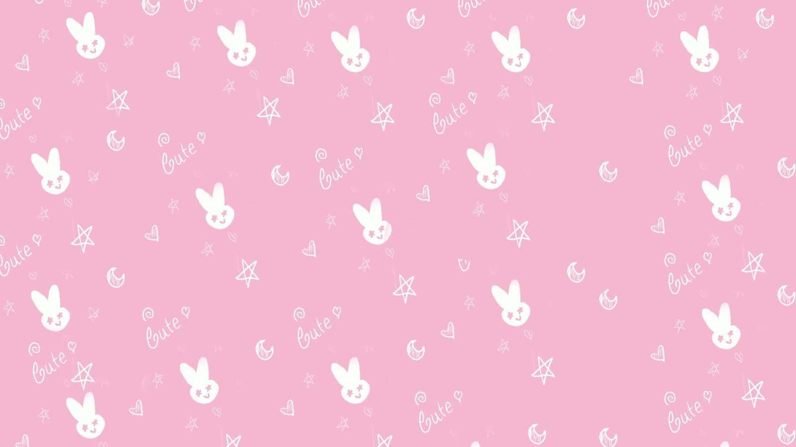 Søt rosa Kawaii bakgrunnsillustrasjon Bakgrunner