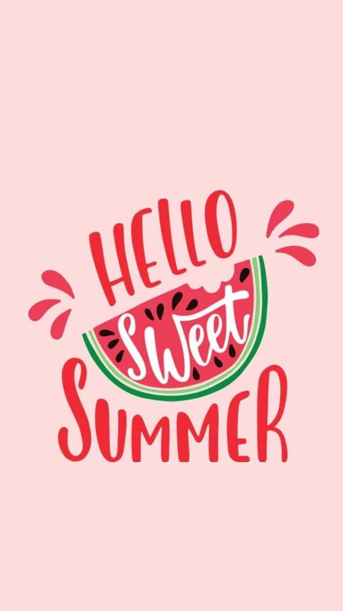 Søt sommerlig sukkermelon iPhone Bakgrunner