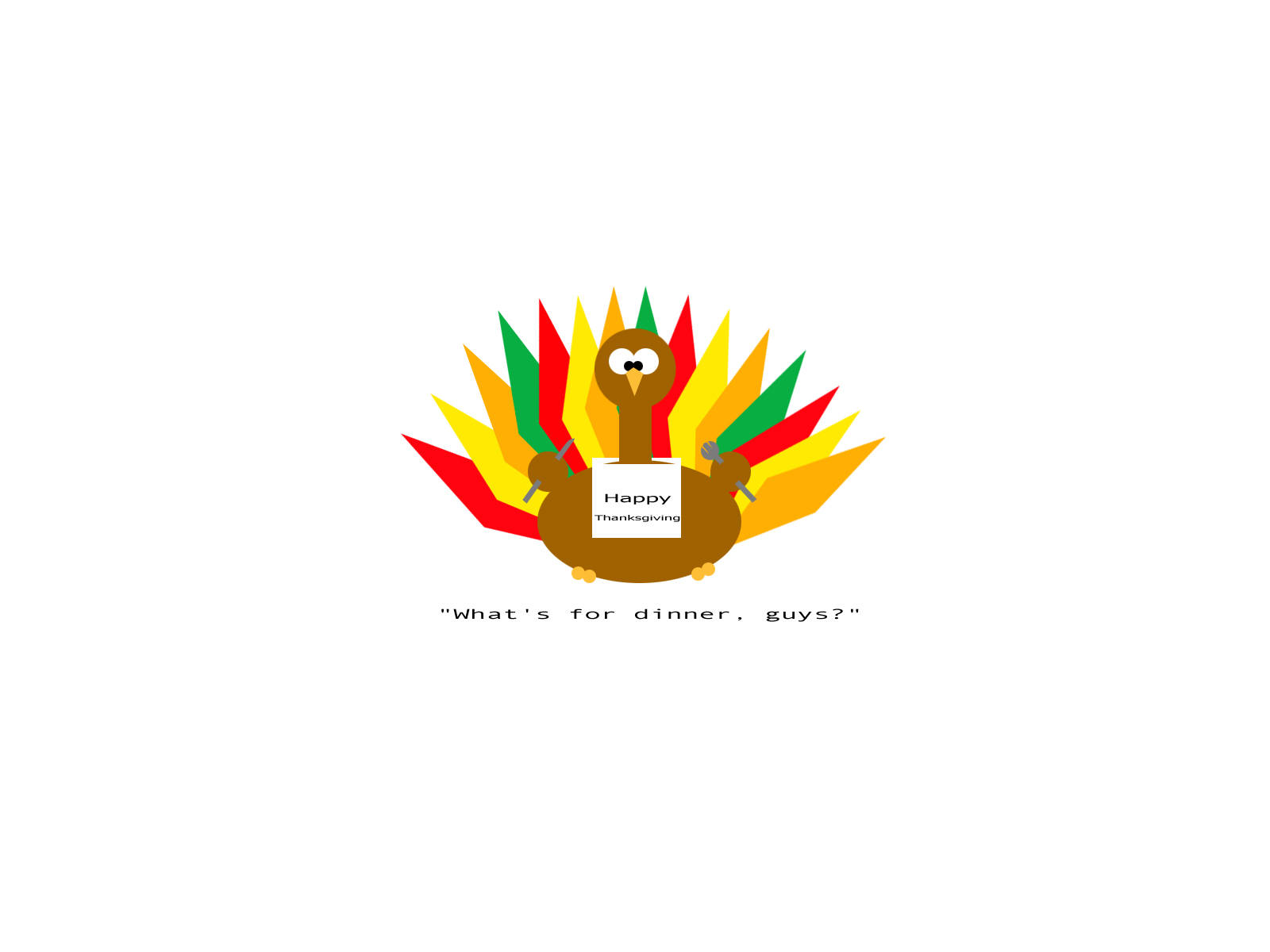 Søt Thanksgiving-kalkunkunst Bakgrunner
