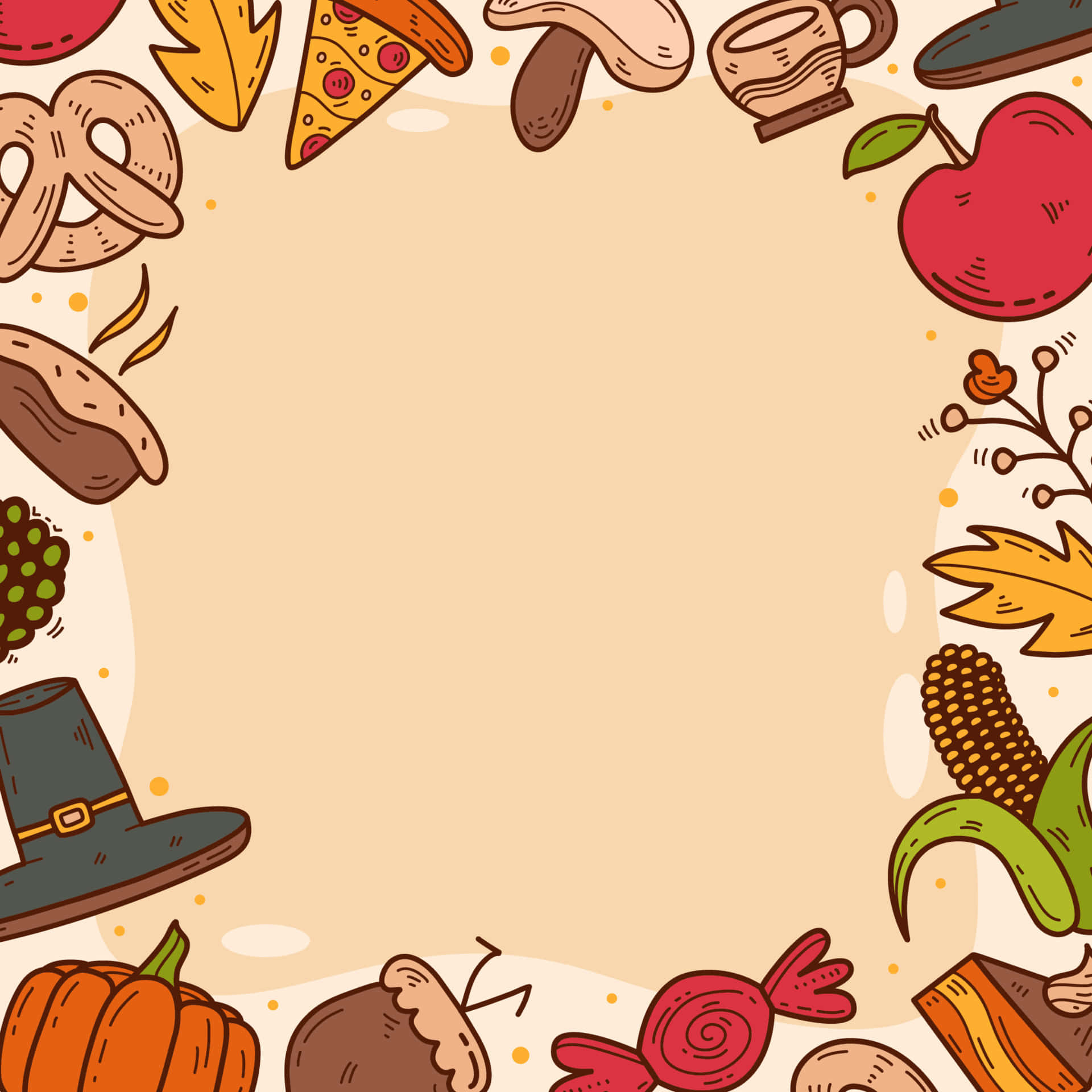 Søt Thanksgiving-bakgrunn Bakgrunner