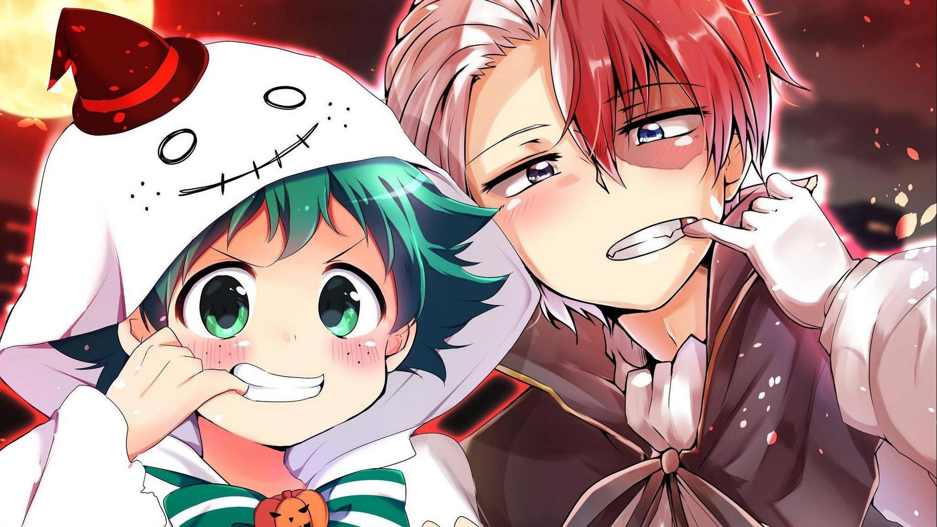 Søt Todoroki med unge Midoriya Bakgrunner