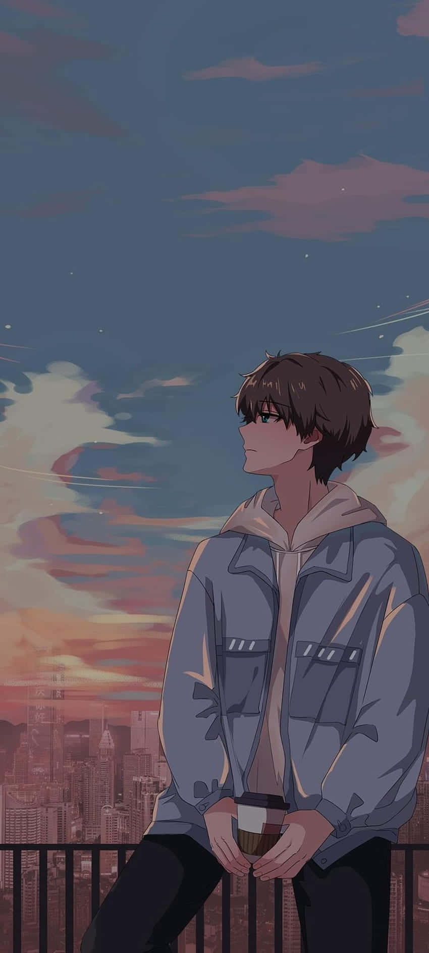 Søte anime-gutt profilbilder Bakgrunner