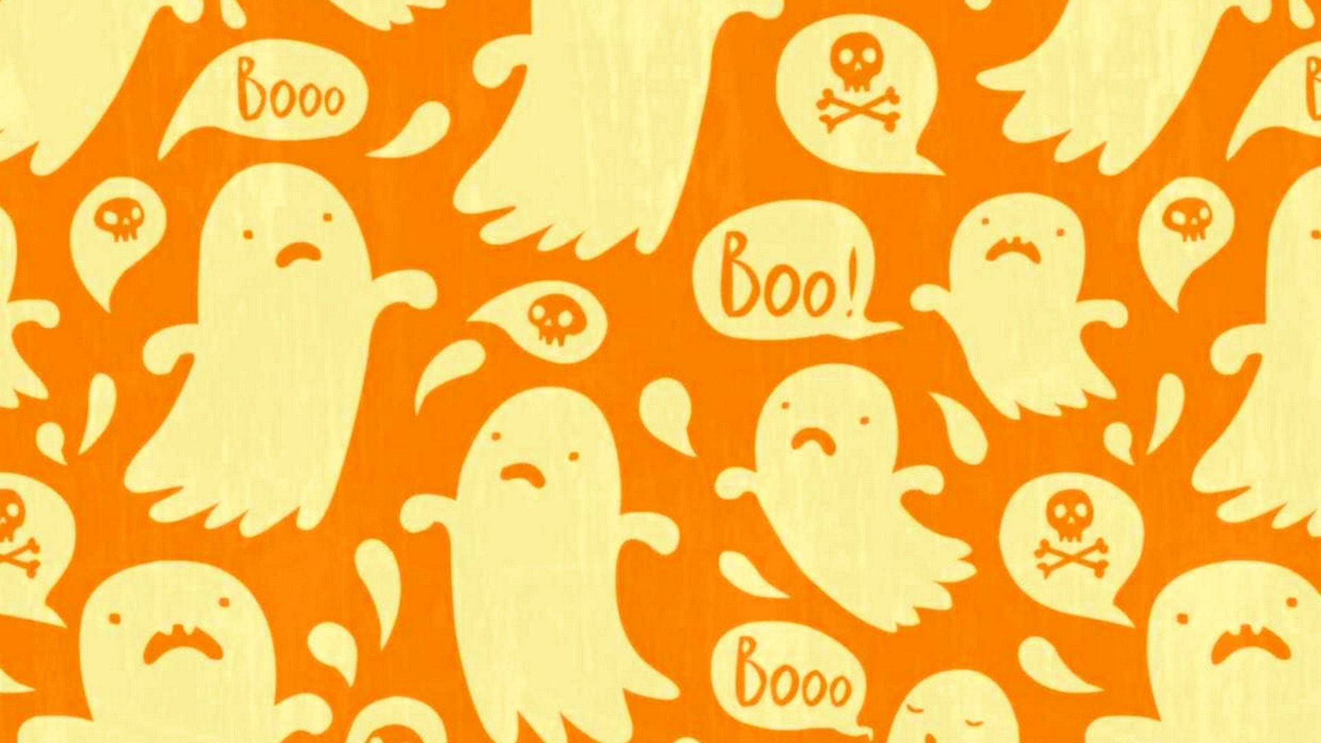 Søte estetiske Halloween-spøkelser Bakgrunner