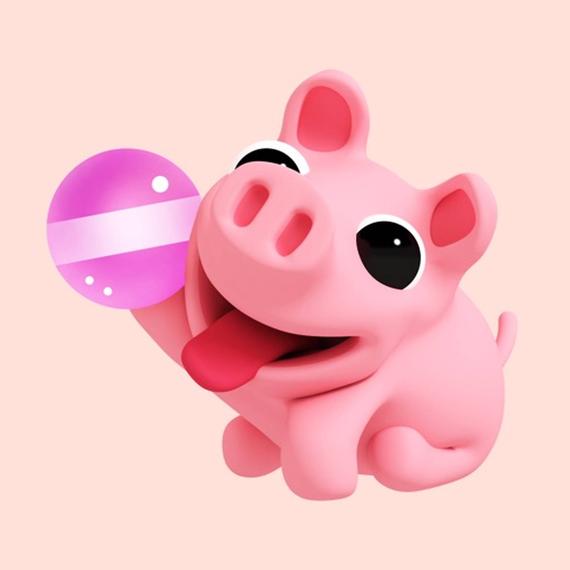 Søte Grisen Rosa Bakgrunner