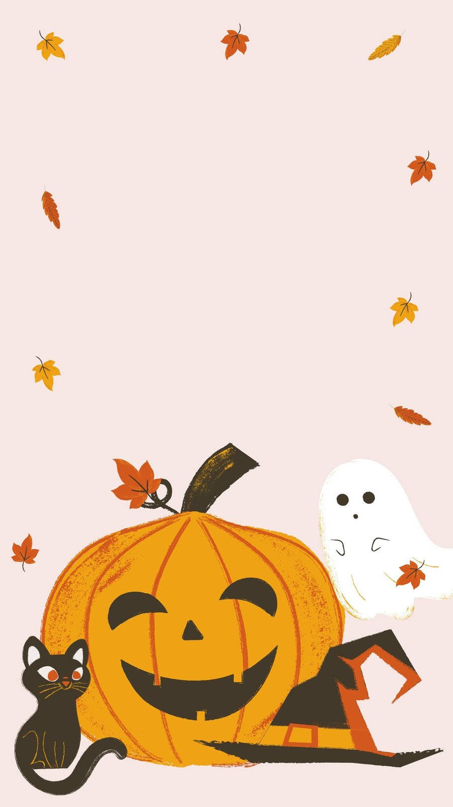 Søte Halloween-telefonsymboler Bakgrunner