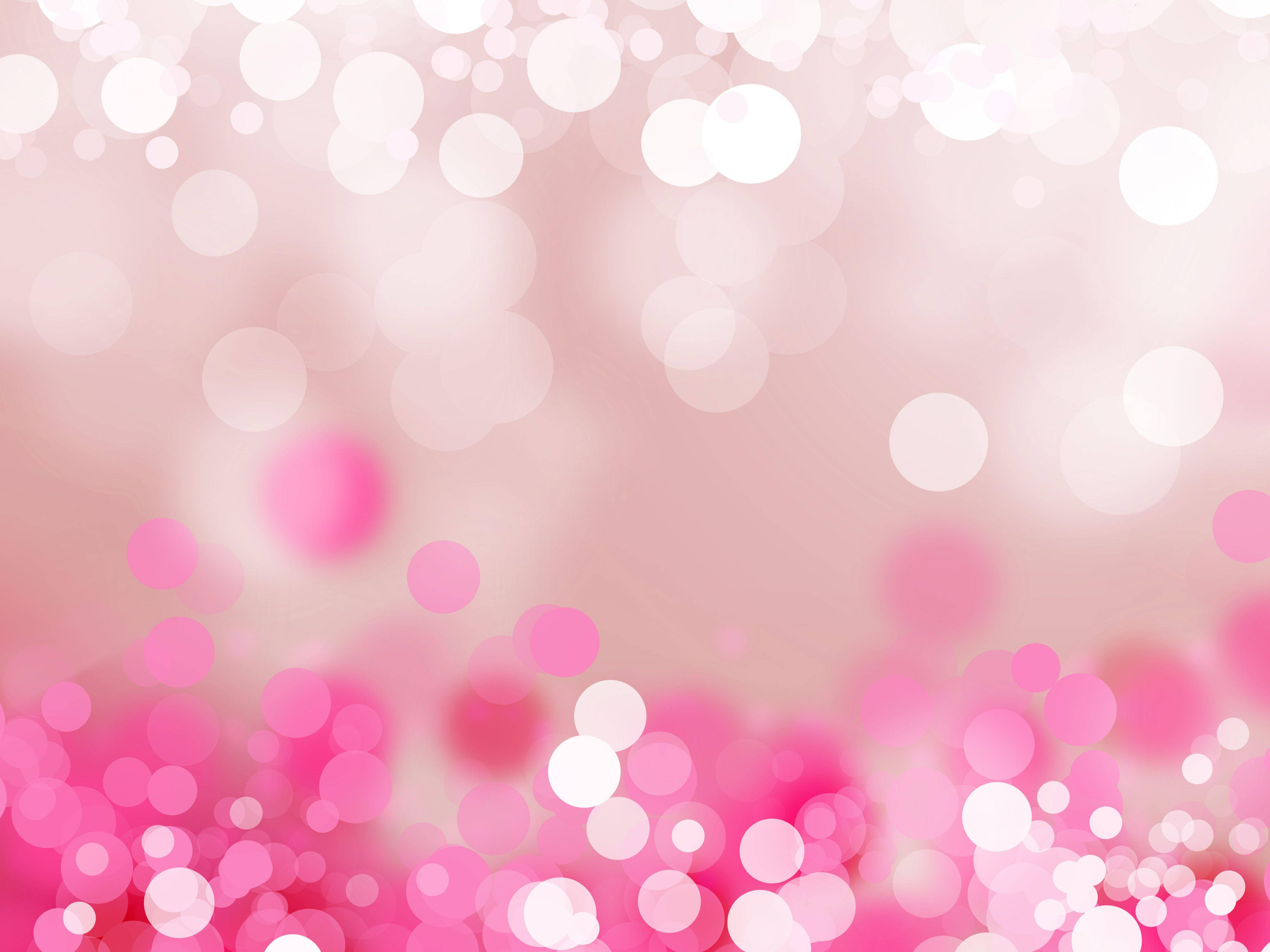 Søte rosa bokeh-sirkler Bakgrunner