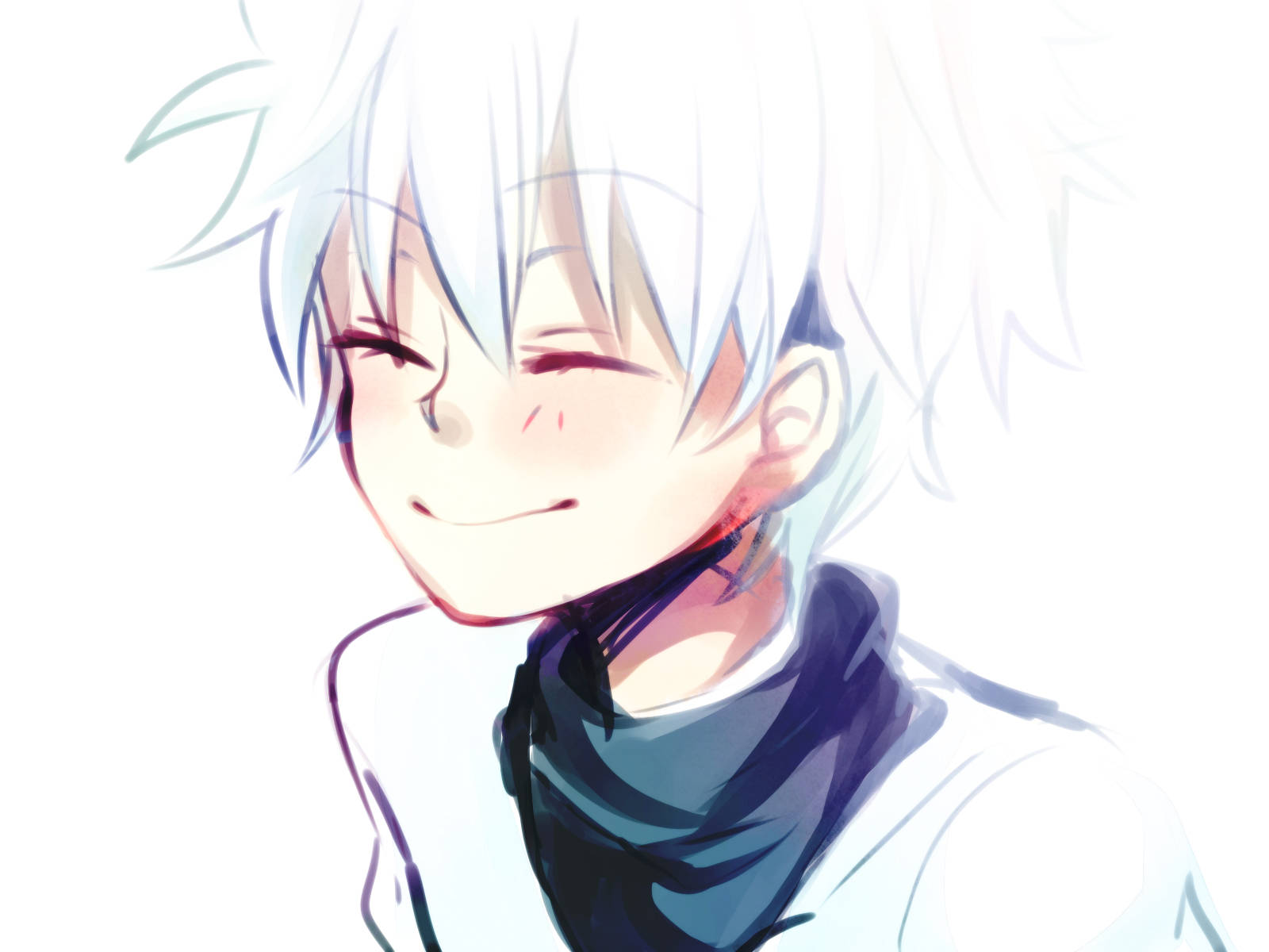 Søtt Killua-smil — Søt anime-GIF Bakgrunner
