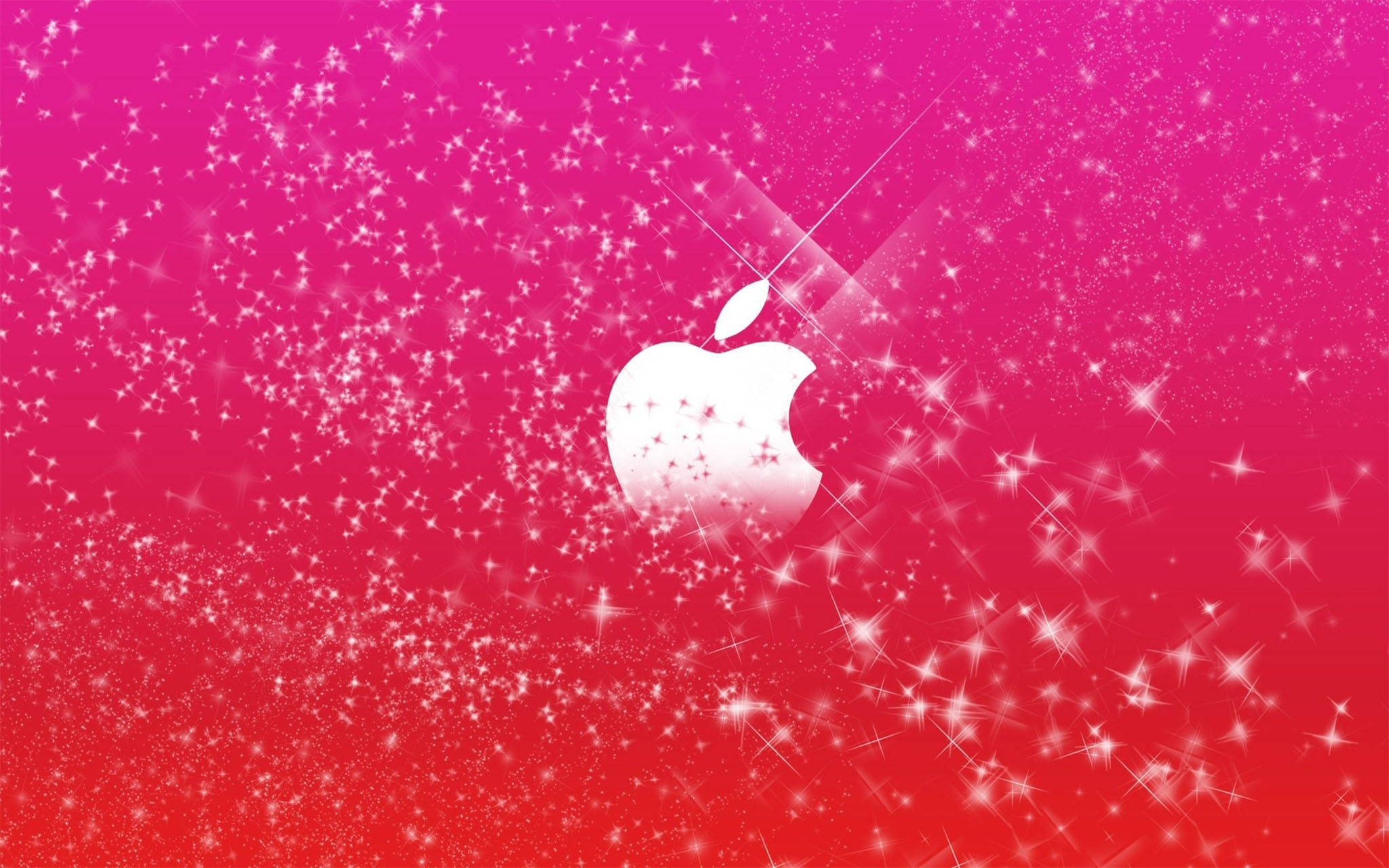 Søtt rosa Apple-logo Bakgrunner