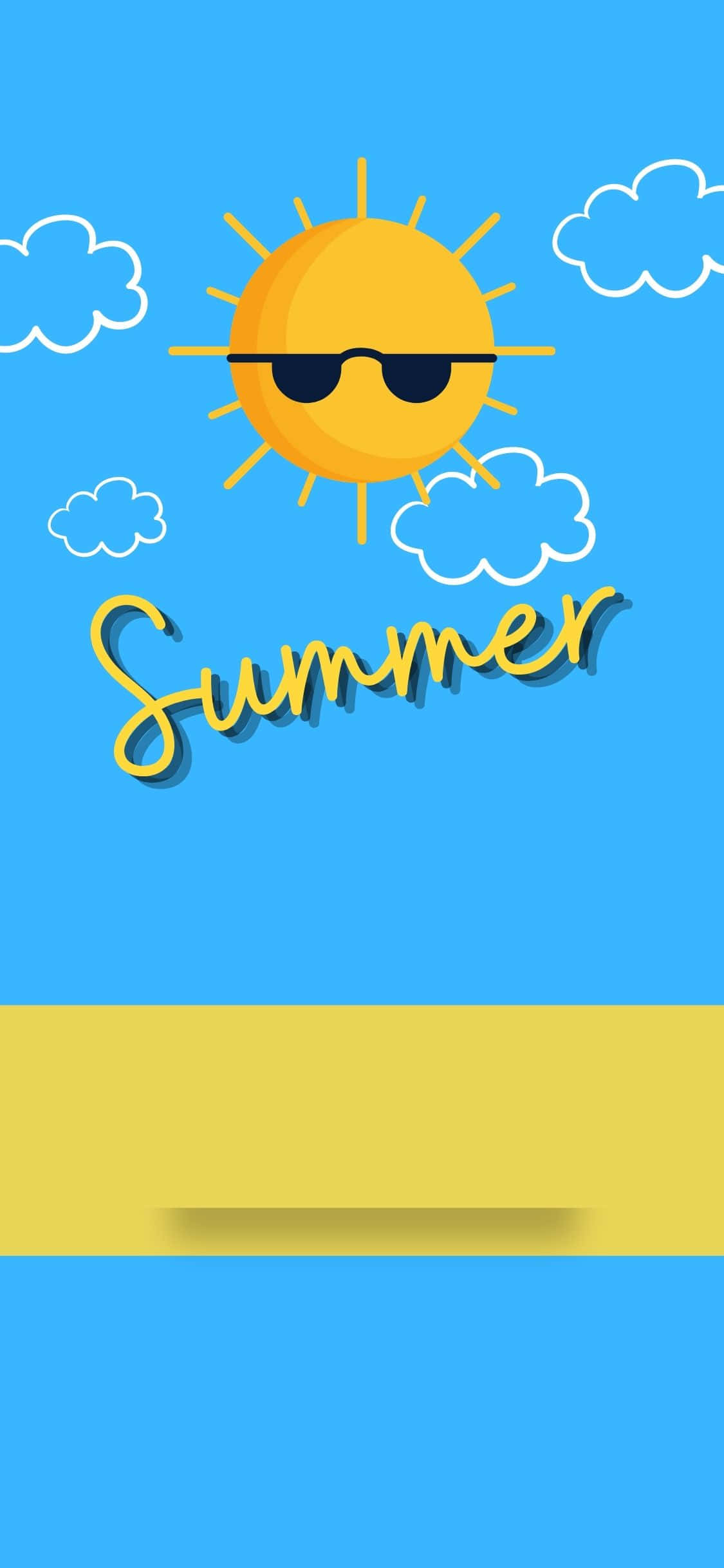 Sol Med Solbriller iPhone X Sommerbakgrunn Bakgrunner
